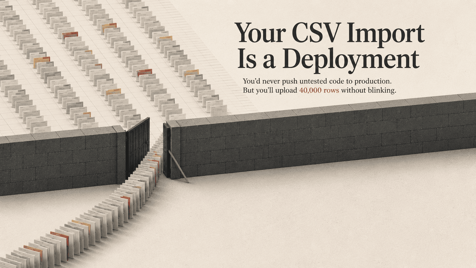 Your CSV Import Is a Deployment