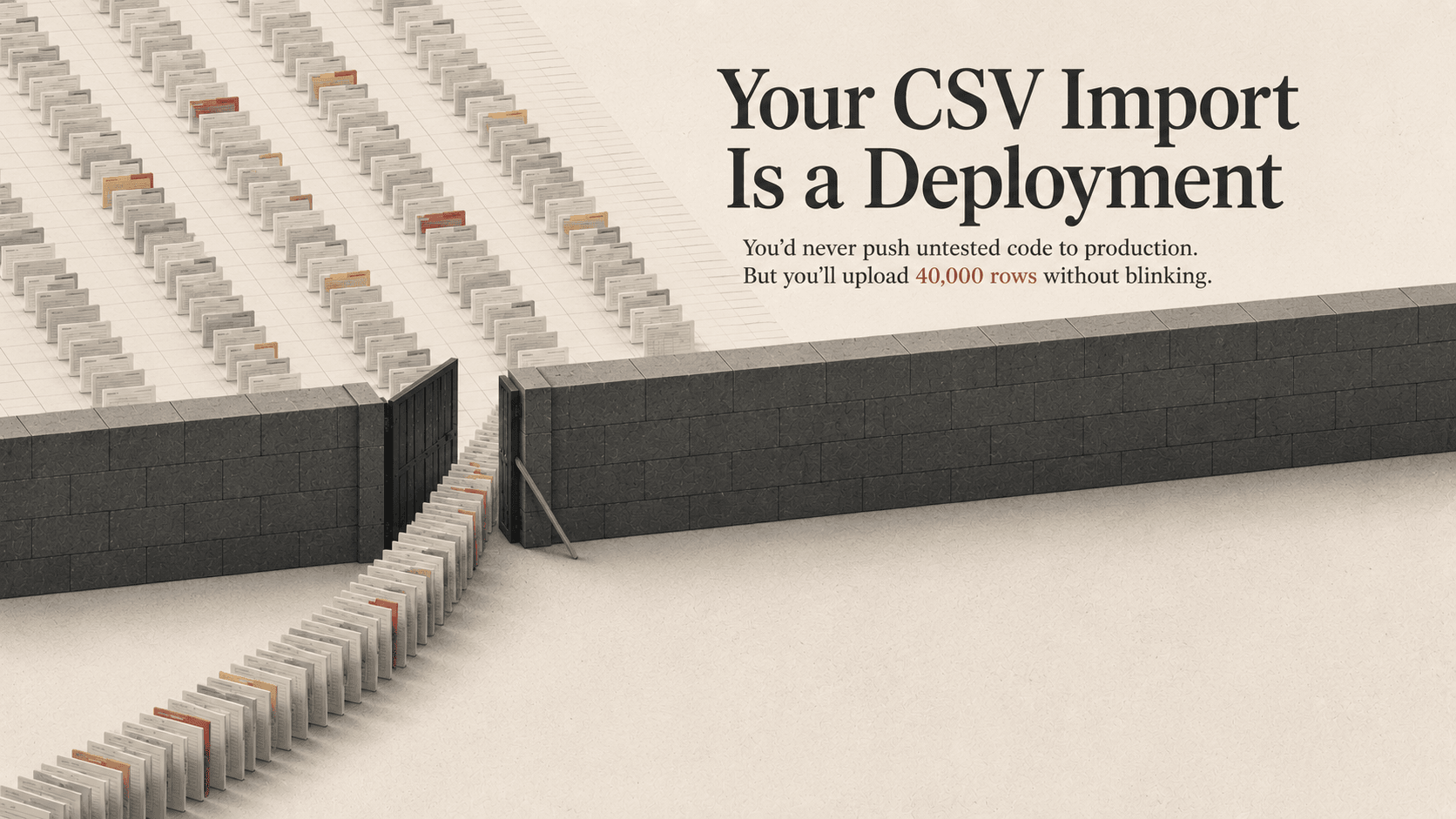 Your CSV Import Is a Deployment